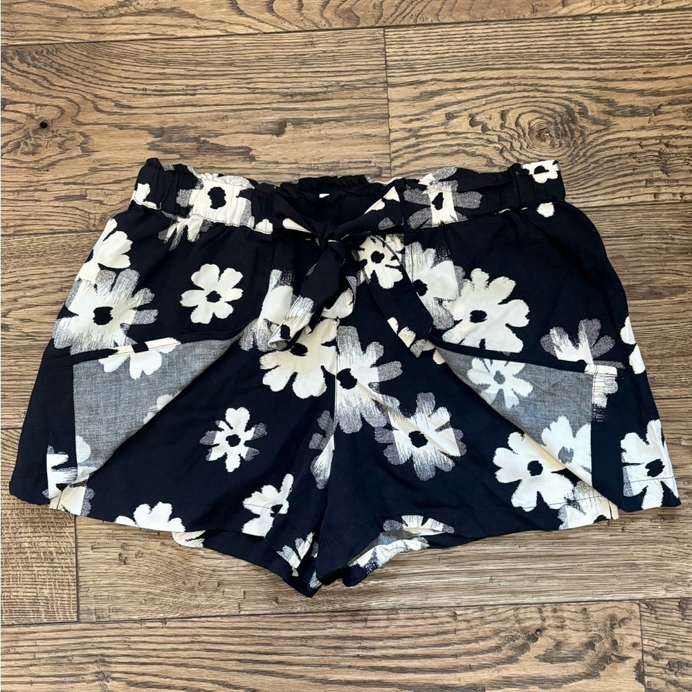 Madewell Drapey pull-on shorts floral ikat Flowy - Picture 7 of 11